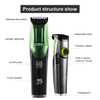 20 Trim Setting Mens Beard Electric Shaver Groin & Body Balls Trimmer Professional Cordless Hair Clipper with Vacuum Cleaner