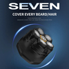 6D Head Bald Shaver Magnetic Head Shaving Machine Cordless Electric Mini Rotary Shavers For Men with LED Display