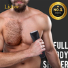 Skin Safe Electric IPX7 Waterproof Electric Groin Body Hair Trimmer With Wide Sharp Ceramic Blade