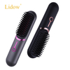 Mini Portable Rechargeable Hot Comb USB Beard Hair Straightener Comb Ionic Hair Straightener Brush