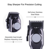 USB Charging Barber Professional Hair Clipper Cordless Electric Hair Trimmer for Men with LED Display