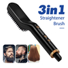 5 Heat Settings Non-Slip Black Hair Brush