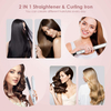 2 in 1 Ceramic Curling Iron Hair Straightener