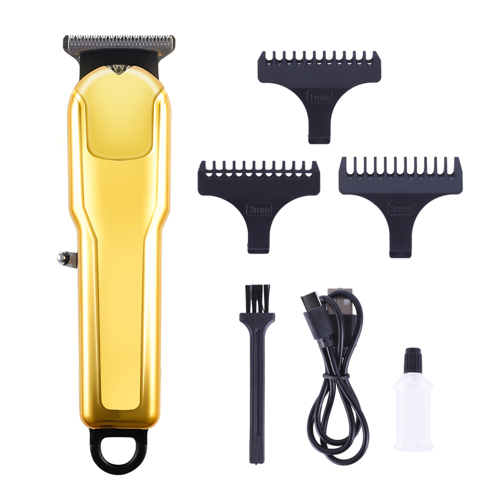 Professional Barber Lithium Battery Rechargeable T-Blade Hair Cut Machine Cordless Trimmer Electric Hair Clipper with LED Display