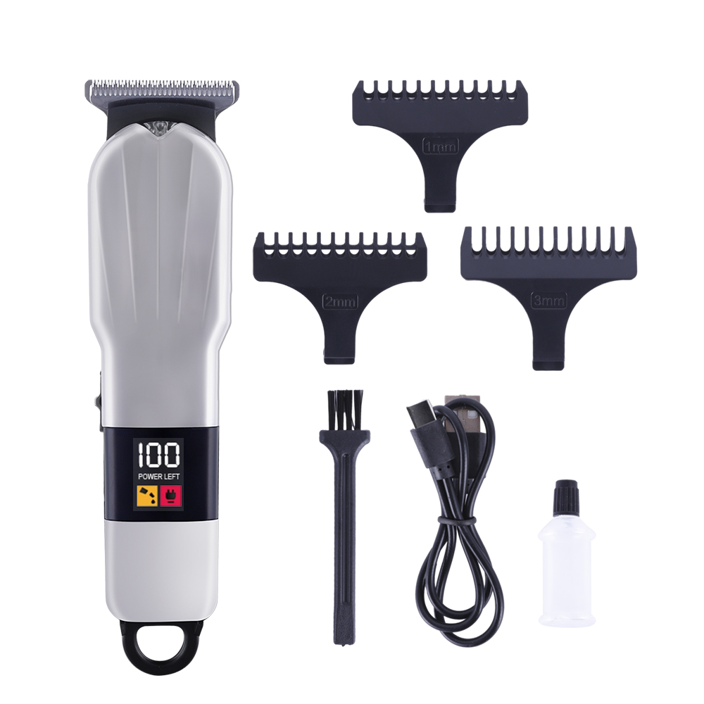 Maquina De Cortar Pelo Cordless Men Hair Cutting Trimmer Professional Hair Clipper with LED Display