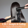 2 in 1 Ceramic Hair Straightener with 3D Floating Plate