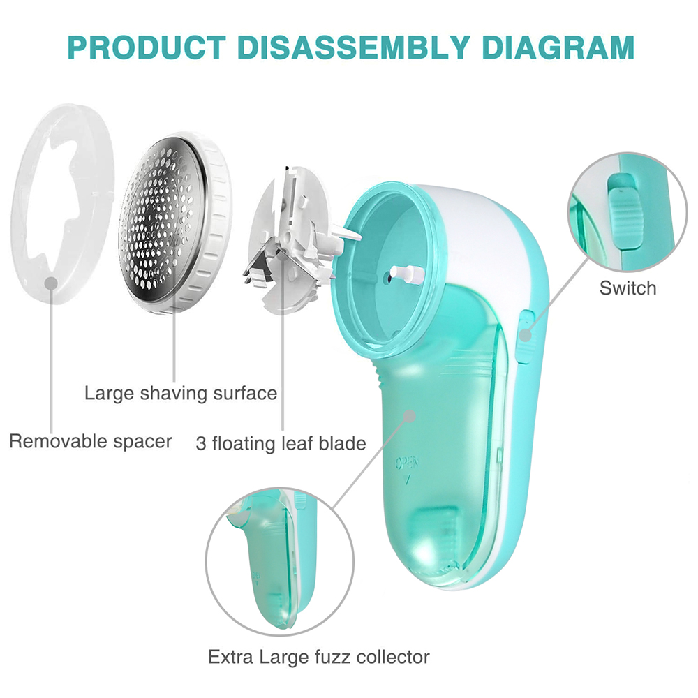 Fast Charging 3Tooth Blade Small Lint Remover Machine from China