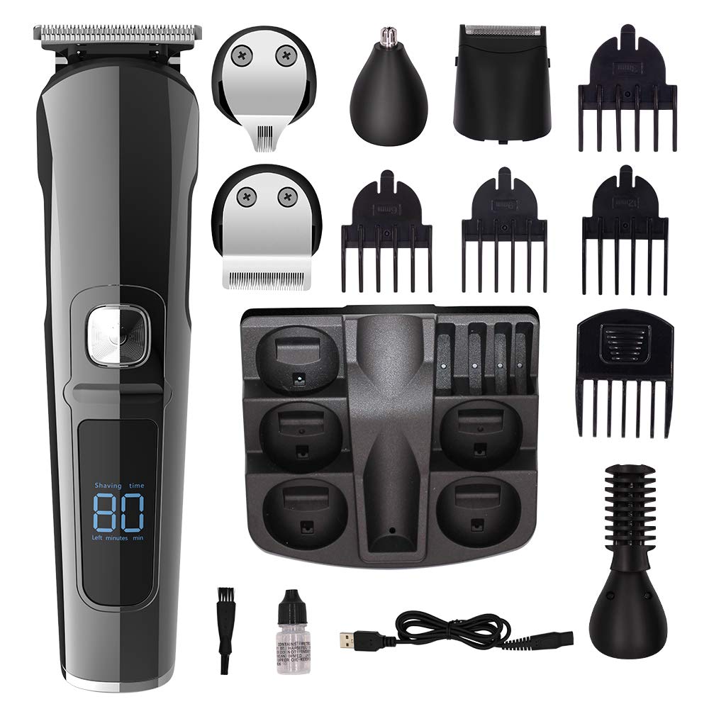 Multi Functional LED Display Cordless Hair Clippers