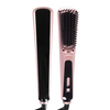 Temperature Display Ceramic Anti-static Hair Straightening Brush